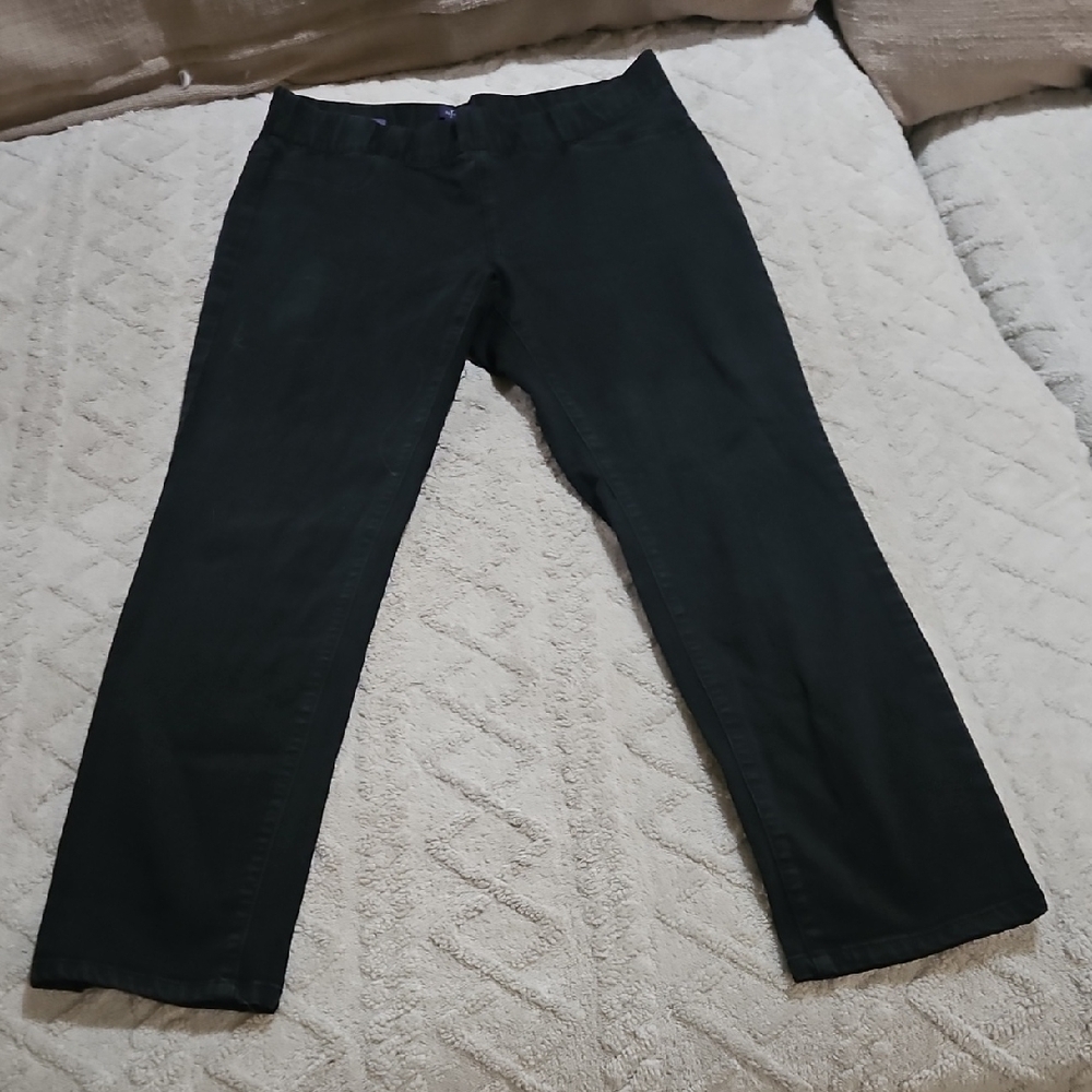 NYDJ Millie Pull On Ankle Lift Tuck Technology Straight-Leg Pants Size 8